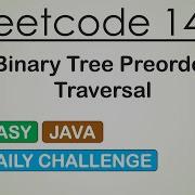 Leetcode 144 Binary Tree Preorder Traversal Java