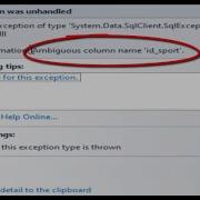 Programming VB Net How To Fix Error Ambiguous Column Name Sql Join
