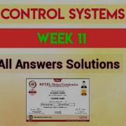 Control Systems Week 11 Quiz Assignment Answers NPTEL SWAYAM