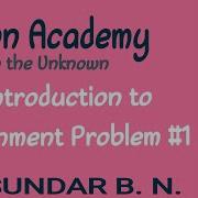 Introduction To Assignment Problem 1