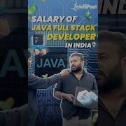 Java Full Stack Developer Salary Java Developer Salary Skills Needed Intellipaat Shorts Java