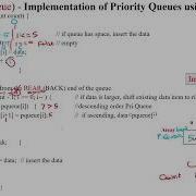 110 Priority Queue Implementation Using Array Insertion Operation