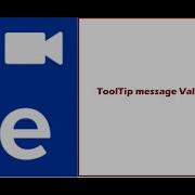 ToolTip Message Validation