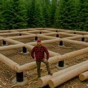 I Built A Massive Log Cabin In The Woods In 300 Days START TO FINISH