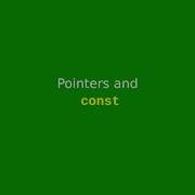 Chapter 10 Pointers And Const