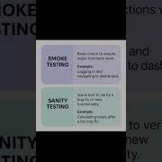 Smoke Testing Vs Sanity Testing