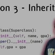 Python 3 Tutorial Inheritance Multilevel Inheritance Multiple Inheritance