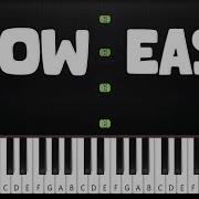 Rush E SLOW EASY Piano Tutorial SHEET MUSIC By Asllen