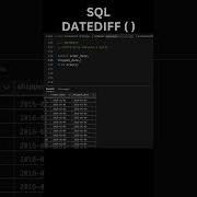DATEDIFF Function In SQL Server SQL Date Functions Short Sqlbasics Ai Ml Datascience