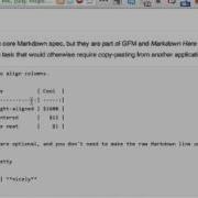 Tables Markdown