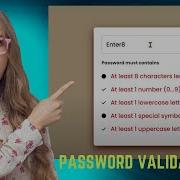 How To Make Password Validation Using Html Css And Js