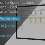 Introduction To Specification Management Part 1 Administrator Tasks