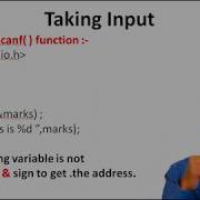 Tutorial 16 Scanf Function PART 1 In Hindi