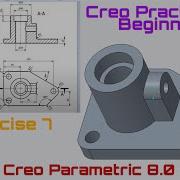 Creo Practice Exercise 7 For Beginners II Creo Part Modeling Tutorial II Mechapedesign