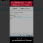 Predict The Output Of The Given Code Interview Questions Shorts Viral