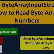 Java ByteArrayInputStream How To Read Byte Array Numbers Java IO Java Tutorial