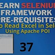 37 How To Read Excel In Selenium Using Apache POI II Selenium Automation