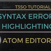How To Enable Syntax Errors Or Warnings Highlighting In Atom Editor