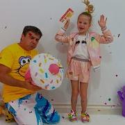 Nastya And Dad Staged A Dance Competition
