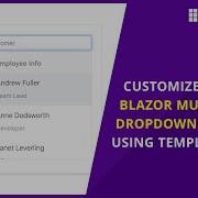 Customize Blazor MultiSelect Dropdown Items Using Templates