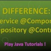 Difference Between Service Vs Repository Vs Component Vs Controller In Spring