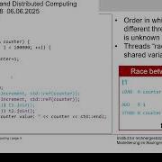 Parallel And Distributed Computing 8 Threads And OpenMP