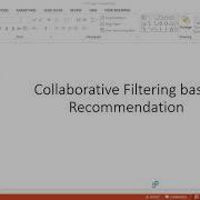 User Based Collaborative Filtering Technique