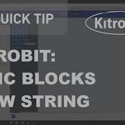 Microbit Block Editor Basic Blocks Show String Kitronik