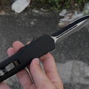 Ghost Half Serrated D A Automatic OTF Knife