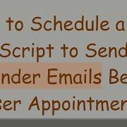 How To Schedule A PHP Script To Send Reminder Emails Before User Appointments
