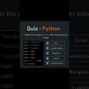 Python Quiz String Variables Output Python Mcq Find The Output Python Pythonquiz Coding Reels
