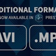 Additional Formats AVI And MPG