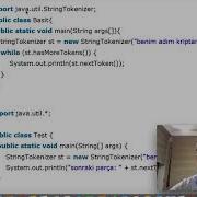 Java Ders 60 StringTokenizer