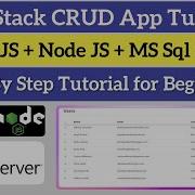 React JS CRUD Application React JS Node JS Sql Server React Hooks