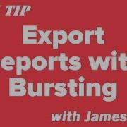 MicroStrategy Export Reports In Bulk With Bursting Quick Tip