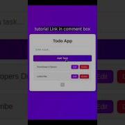 To Do App With CRUD Operations In JavaScript Short Simple Tutorial Html Css Javascript