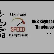 Java Programming Timelapse OBS Keyboard Overlay