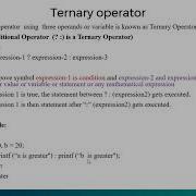 7 Conditional Operator Ternary Operator Part 1