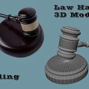 3D Law Hammer Speed Modeling Time Lapse Maya Tutorial