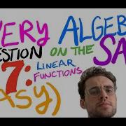 Every Linear Functions SAT Question EASY