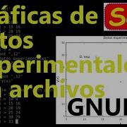 Tutorial Principios De GNUPlot 11 Gráfica De Datos Experimentales Sin Archivos