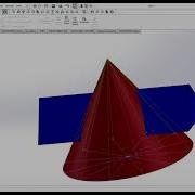 Visualising Points Of Intersection Between A Cone And Triangular Prism