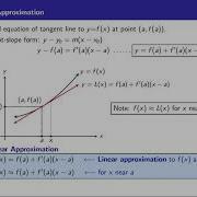 Calculus I Lecture36A Linear Approximation