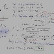 Projectile Motion Example Problem 4 Kicking A Soccer Ball Off A Ledge