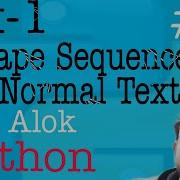 Escape Sequence As A Normal Text In Python How To Print Escape Sequence In Python TUTORIAL 3