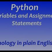 Python 002 Variables And Assignment Statements