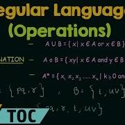 Operations On Regular Languages