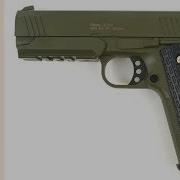 Страйкбольный пистолет Galaxy G 25G Colt 1911 Rail зеленый