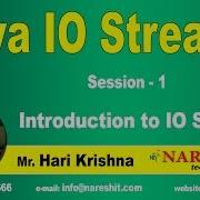 IO Streams Session 1 Introduction To IO Stream Core Java Tutorial Mr Hari Krishna