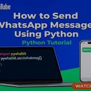 How To Send WhatsApp Messages Using Python Automate WhatsApp Messages With Python
